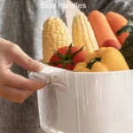 Kitchen Double Layer Drainage Basket Vegetable And Fruit Storage Rack - Image 7