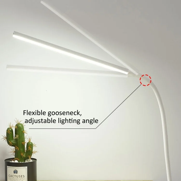 TBD0605186301_3.webp LED Table Lamp With Clamp & Flexible Gooseneck USB Reading Light Bedside Lamp - Image 4
