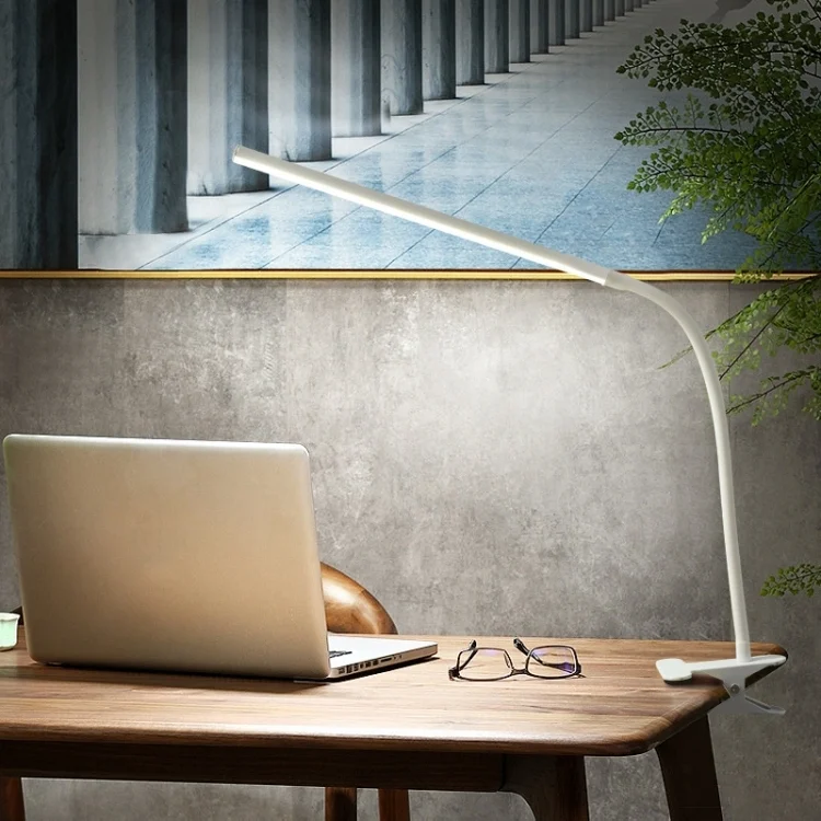 TBD0605186301_4.webp LED Table Lamp With Clamp & Flexible Gooseneck USB Reading Light Bedside Lamp - Image 5