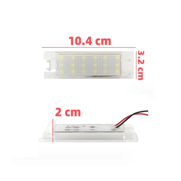 TBD06051868_B2.webp 2pcs For Opel ZafiraB / ASTRA / CORSA LED License Plate Light - Image 3