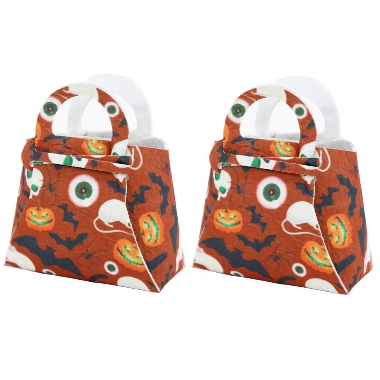 2pcs /Pack DIY Halloween Candy Bag Children Dress-Up Felt Gift Bag