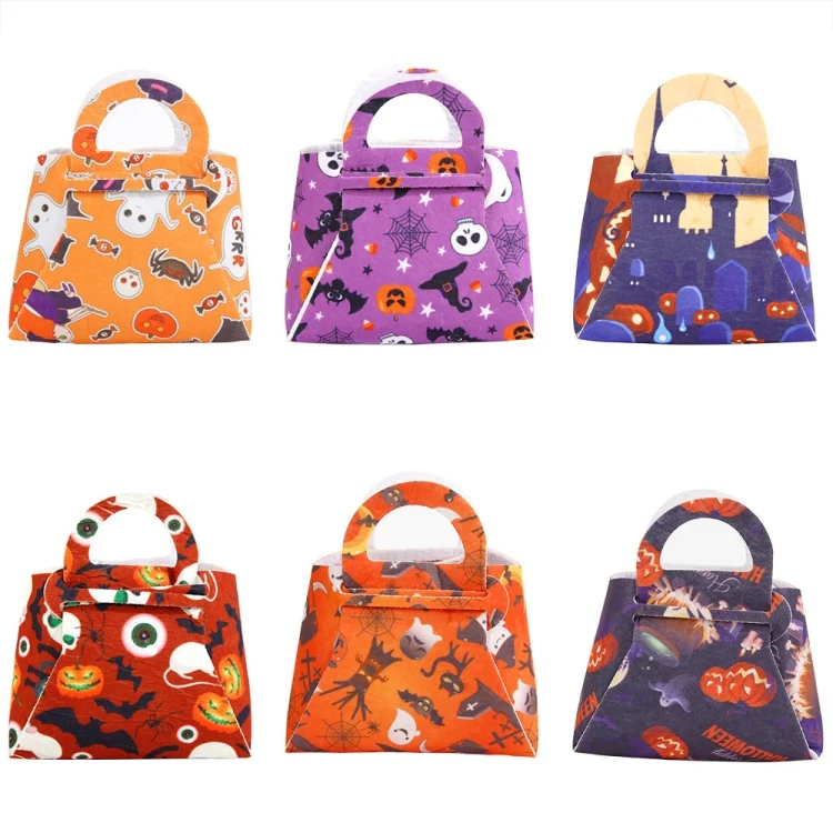 TBD06051874_B1.webp 2pcs /Pack DIY Halloween Candy Bag Children Dress-Up Felt Gift Bag - Image 2