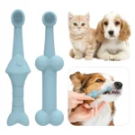 2pcs / Set Cats And Dogs Silicone Toothbrush Pet Oral Cleaning Care Tool - Image 2