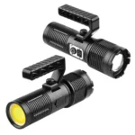 XHP160 Telescopic Zoom Searchlight Double-head Portable Outdoor Patrol LED Digital Flashlight - Image 2