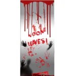 Halloween Bloody Handprint Stickers without Glue Party Decoration Door Stickers