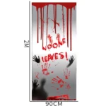Halloween Bloody Handprint Stickers without Glue Party Decoration Door Stickers - Image 2