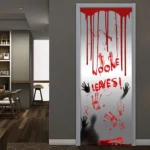 Halloween Bloody Handprint Stickers without Glue Party Decoration Door Stickers - Image 4