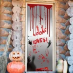Halloween Bloody Handprint Stickers without Glue Party Decoration Door Stickers - Image 5
