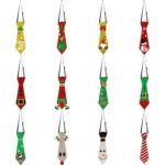 Christmas Children Cartoon Ties Holiday Party Performance Costume Props - Image 2