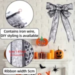 Halloween Decoration Gold-stamped Cartoon DIY Bow Ribbon - Image 5