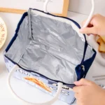 Cute Cartoon Portable Thermal Bento Bag Thickened Aluminum Film Insulation Lunch Box Storage Bag - Image 4