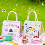 Cute Cartoon Portable Thermal Bento Bag Thickened Aluminum Film Insulation Lunch Box Storage Bag - Image 8