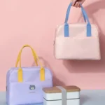 Thickened Portable Thermal Lunch Bag Waterproof Large Capacity Bento Bag With Badge - Image 10