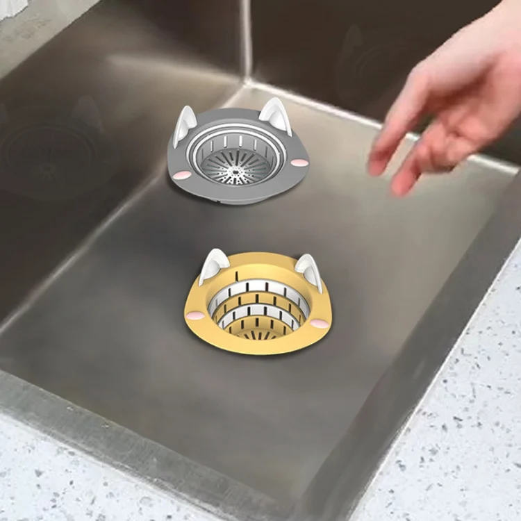 TBD06051933_B1.webp Household Kitchen Sink Residue Strainer Foldable Anti Clogging Floor Drain Filter - Image 2