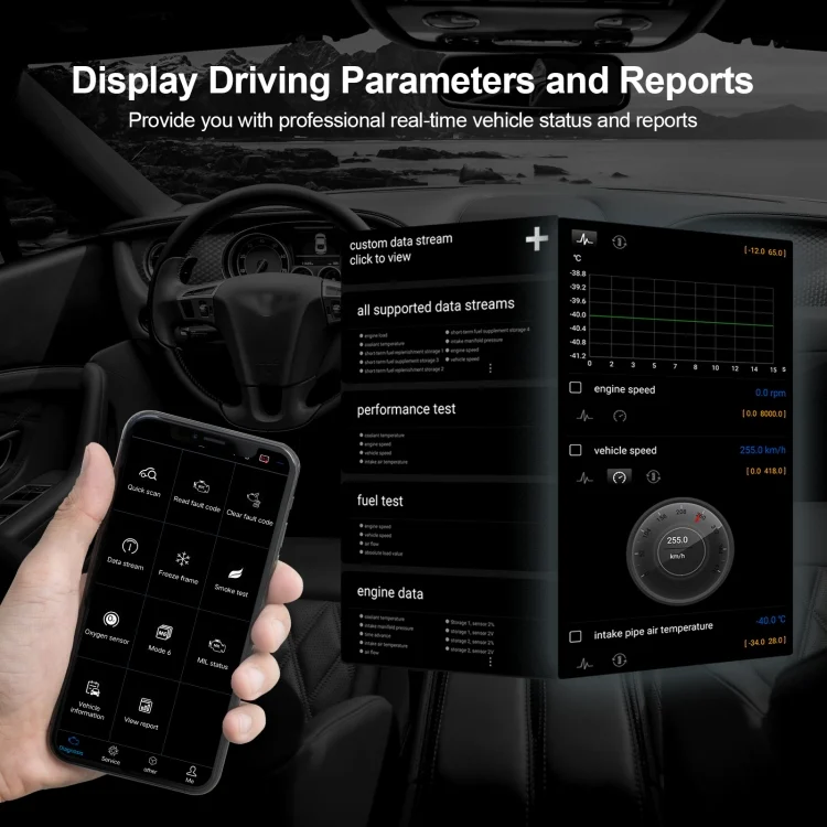TBD06051937_4.webp HUMZOR OBD2 Bluetooth 5.2 Car Fault Diagnostic Instrument - Image 5