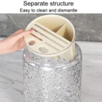 Kitchen Swivel Shelf Multifunctional Household Knife And Chopsticks Storage Rack - Image 7