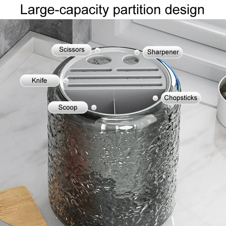 TBD06051938_B7.webp Kitchen Swivel Shelf Multifunctional Household Knife And Chopsticks Storage Rack - Image 8