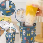 Portable Milk Tea Tote Bag Heat Preservation Eco-friendly Handbag Carrying Insulated Cup Cover - Image 9