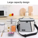 Portable Handheld Insulated Lunch Pack Outdoor Picnic Insulated Bento Bag - Image 4