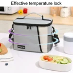 Portable Handheld Insulated Lunch Pack Outdoor Picnic Insulated Bento Bag - Image 5