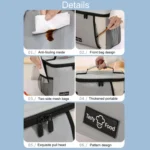 Portable Handheld Insulated Lunch Pack Outdoor Picnic Insulated Bento Bag - Image 8