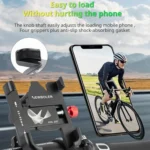 Bicycle Phone Holder Universal Aluminum Alloy Electric Bike Mount - Image 2