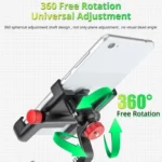 Bicycle Phone Holder Universal Aluminum Alloy Electric Bike Mount - Image 6