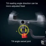 PROMEND Aluminum Alloy Cell Phone Holder Adjustable Angle Rotating Motorcycle Navigation Support - Image 3
