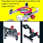 PROMEND Aluminum Alloy Cell Phone Holder Adjustable Angle Rotating Motorcycle Navigation Support - Image 5