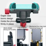 PROMEND Aluminum Alloy Cell Phone Holder Adjustable Angle Rotating Motorcycle Navigation Support - Image 6