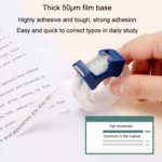 Deli Transparent Tape Student Stationery Office Correction Questions Sticky Typo Tape - Image 3