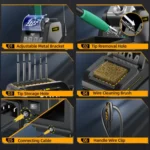 FNIRSI 200W Intelligent Constant Temperature Electric Soldering Iron Station - Image 9