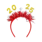 2025 Digital Christmas Party Decoration Headband Mall Bar New Year Eve Event Headdress