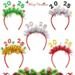 2025 Digital Christmas Party Decoration Headband Mall Bar New Year Eve Event Headdress - Image 2