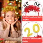 2025 Digital Christmas Party Decoration Headband Mall Bar New Year Eve Event Headdress - Image 3