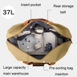 Set Trolley Short Trip Traveling Bag Wet And Dry Separation Large Capacity Storage Pack - Image 7