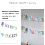 Halloween Party Letter Hanging Ornaments Decorative Flags Party Scene Decoration Props - Image 3