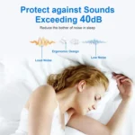 Bluedio NE Sleeping Silicone Earplugs Noise Reducing Soundproofing Earplugs With Storage Case - Image 3