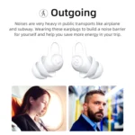 Bluedio NE Sleeping Silicone Earplugs Noise Reducing Soundproofing Earplugs With Storage Case - Image 5