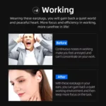 Bluedio NE Sleeping Silicone Earplugs Noise Reducing Soundproofing Earplugs With Storage Case - Image 6