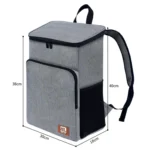 20L Camping Portable Double Shoulder Insulated Pack Outdoor Picnic Large Capacity Lunch Bag - Image 3