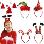3D Cartoon Christmas Headband Christmas Party Decorations - Image 2