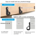 Holiday Lights Hanger Hooks With Phillips Screw For Wire And Led Light - Image 4