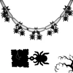 3m Halloween Honeycomb Garland Pendant Spider Bat Party Flag Scene Layout Props