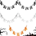 3m Halloween Honeycomb Garland Pendant Spider Bat Party Flag Scene Layout Props - Image 2
