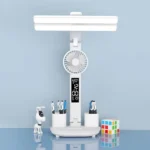 Double Head Horizontal Desk Lamp 3 Light Color Reading Lamp - Image 2