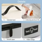 Portable Handheld Insulated Lunch Pack Outdoor Picnic Bento Bag - Image 7