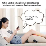 Press Inflatable Leg Rest Pillow Waist Cushion Portable Travel Back Cushion - Image 2