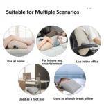 Press Inflatable Leg Rest Pillow Waist Cushion Portable Travel Back Cushion - Image 4