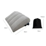 Press Inflatable Leg Rest Pillow Waist Cushion Portable Travel Back Cushion - Image 7
